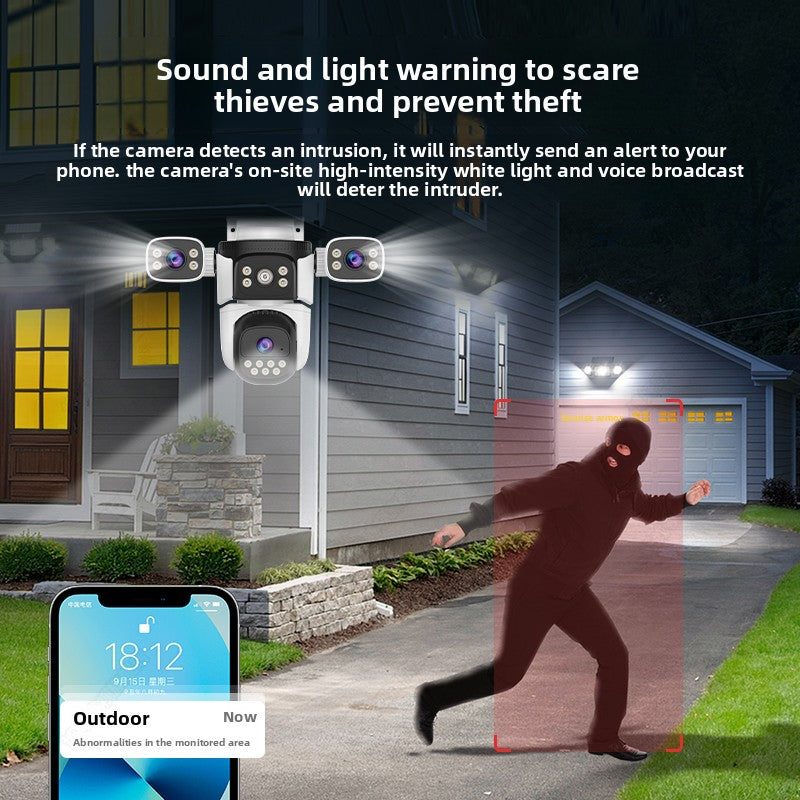 No blind spots outdoor wireless camera