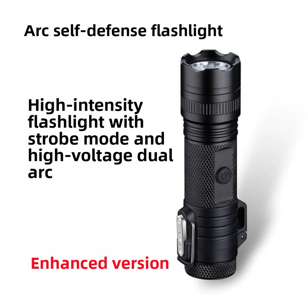 Portable Arc Self-Defense Flashlight