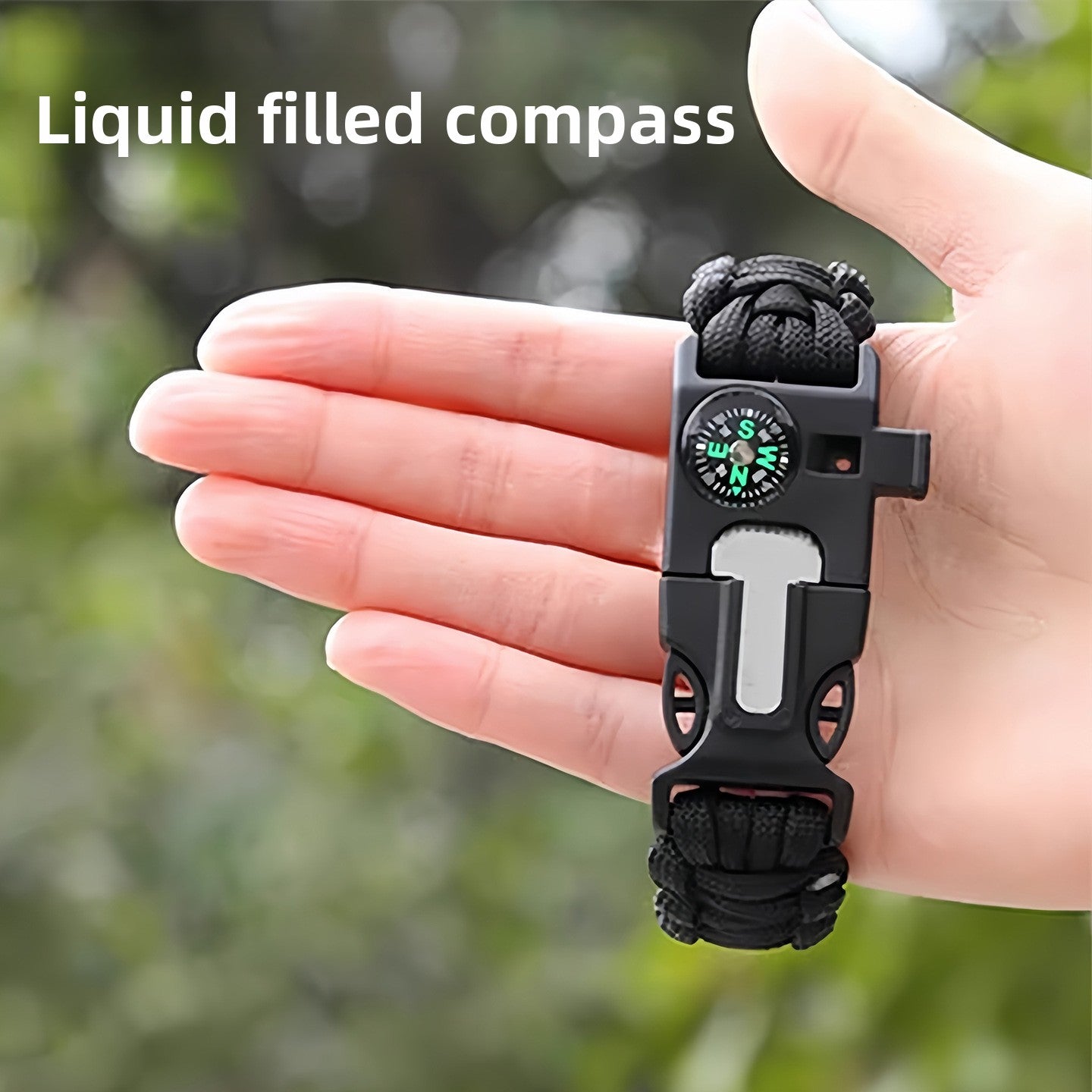 Multi-functional outdoor umbrella rope bracelet