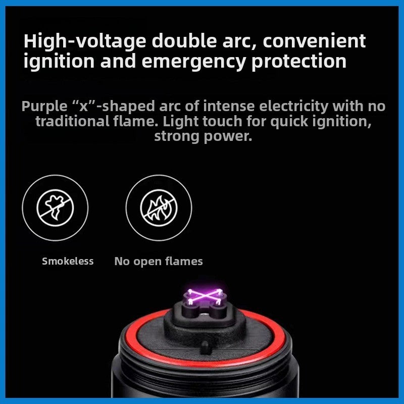 Portable Arc Self-Defense Flashlight