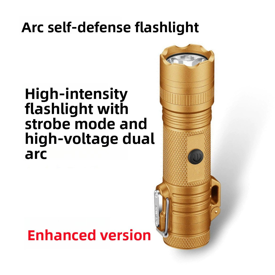 Portable Arc Self-Defense Flashlight