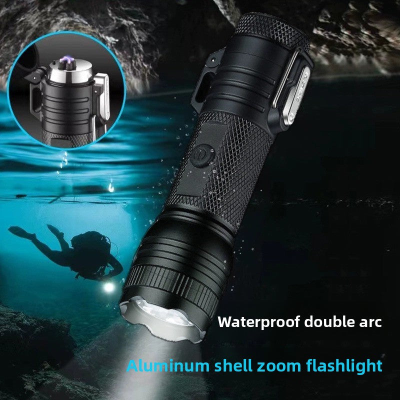 Portable Arc Self-Defense Flashlight
