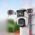 No blind spots outdoor wireless camera